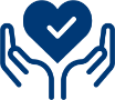 An animated heart and hands. 